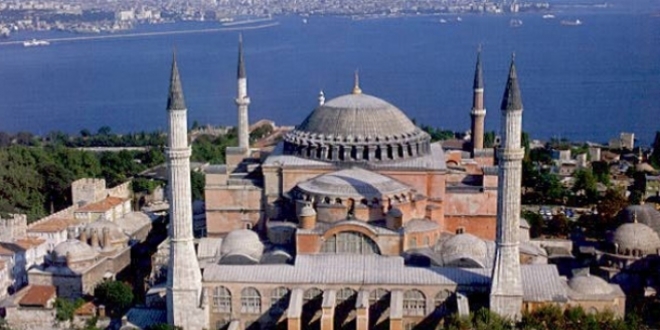 'Feriky'den baknca Ayasofya, Sultanahmet grnrd'