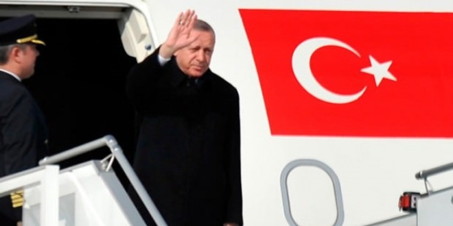 Cumhurbakan Erdoan, Moskova'ya geldi