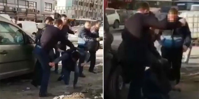 Zabıta memurlarının seyyar satıcıyı darp ettiği iddiası