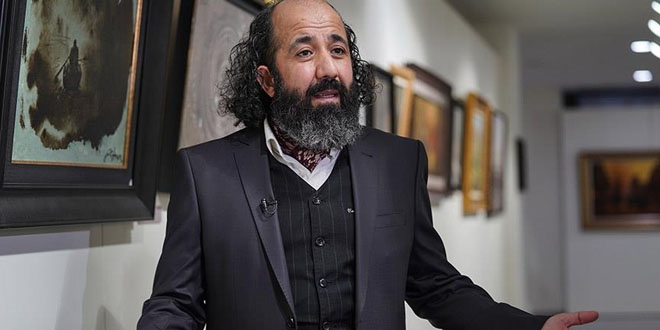 'Sanat imam' mesajlar tuvale yanstyor
