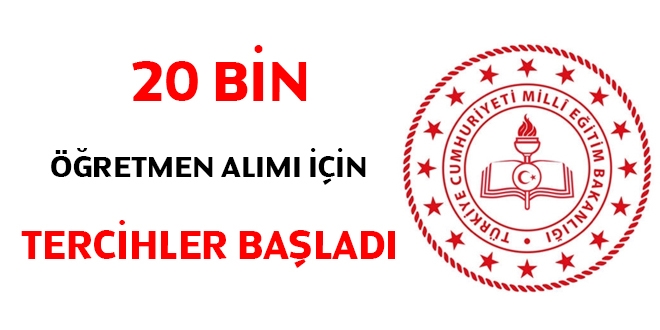 MEB, 20 bin öğretmen alımı için tercih sayfasını açtı