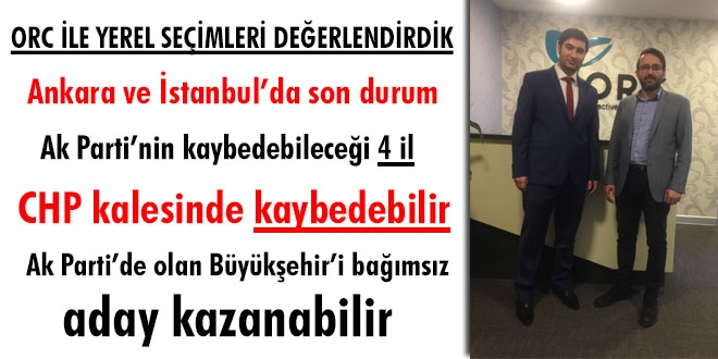 ORC ile yerel seçimleri değerlendirdik... CHP kalesinde, Ak Parti 4, MHP 1 büyükşehiri kaybedebilir