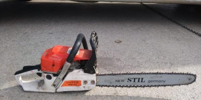 Tartıştığı kişilere motorlu testereyle saldırdı!