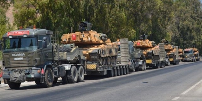 Suriye snrna askeri sevkiyat