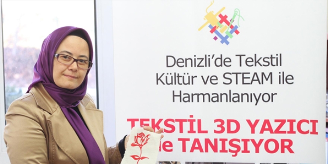 Liseliler 3D yazıcı tasarlayıp tekstil ürünü yaptılar