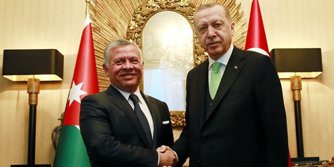 Cumhurbakan Erdoan, rdn Kral ile bir araya geldi