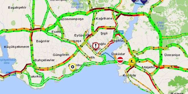 Yarıyıl tatilinin bitmesiyle İstanbul trafiğinde yoğunluk