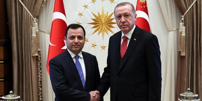 Cumhurbakan Erdoan Zht Arslan' kabul etti
