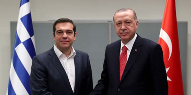 Erdoğan, Yunanistan Başbakanı Çipras'ı kabul etti