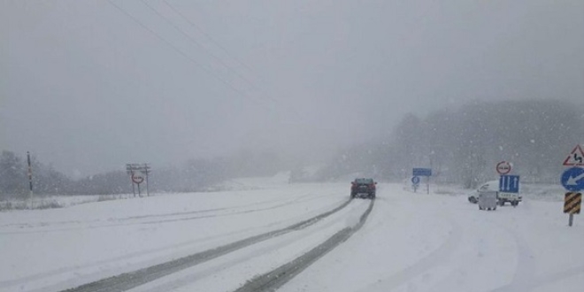 Kar ya Bulgaristan'dan Trakya'ya giri yapt