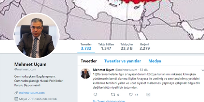 Mehmet Uum: CBK'larn kapsam snrl