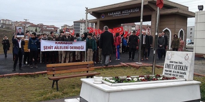 Karabük, El Bab şehidi için yürüdü