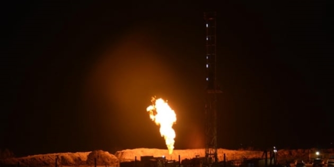 Batı Çeltik-1 Kuyusu'nda doğal gaz ateşlendi