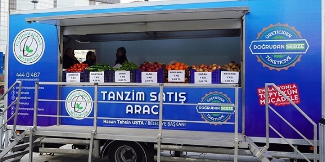 Tanzim noktalarında 297,7 ton sebze satıldı