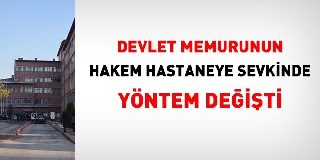 Hakem hastaneye sevkte yöntem değişti