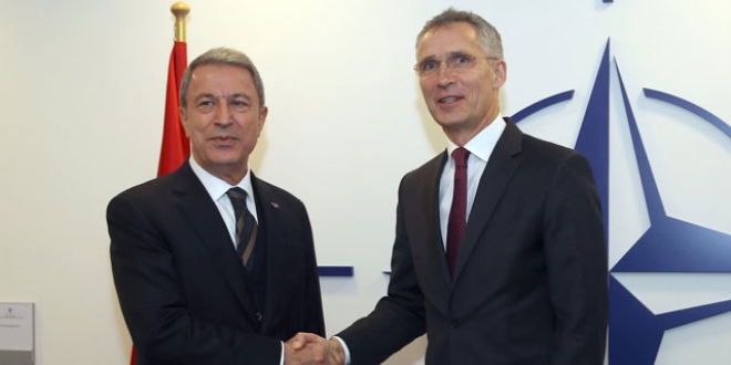 Bakan Akar, NATO Genel Sekreteri ile grt