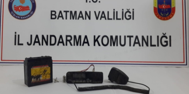 Batman'da PKK'lı teröristlere ait telsiz bulundu