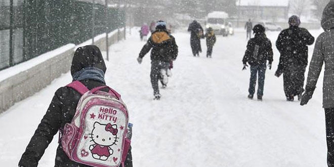 Ardahan'da kar ya nedeniyle okullar tatil edildi