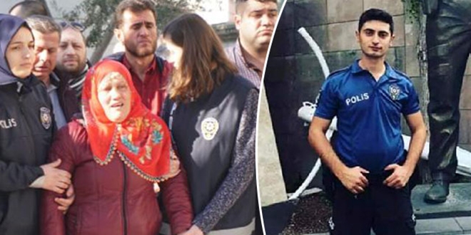 Kalp krizinden ölen polis memuru toprağa verildi