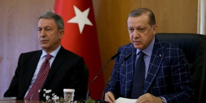 Erdoğan, patlamaya ilişkin Bakan Akar'dan bilgi aldı