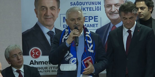 Yıldırım, MHP İlçe Başkanlığı'nı ziyaret etti