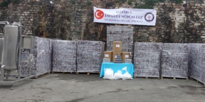 İstanbul'da sahte enerji içeceği operasyonu