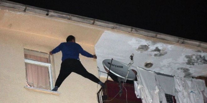 Balkonda intihar giriimi son anda nlendi