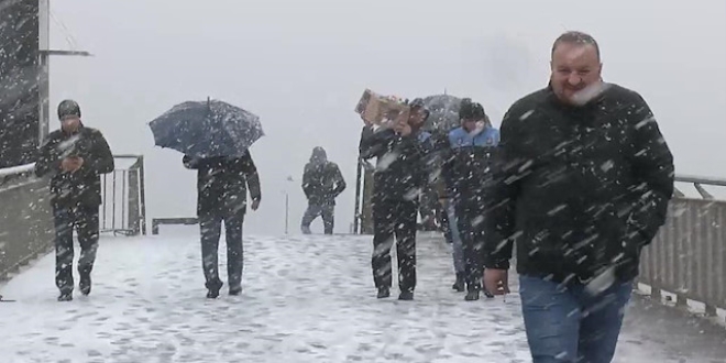 İstanbul'da kar yağışı başladı