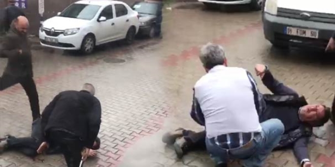 Tapu Müdürlüğü önünde dehşet anları