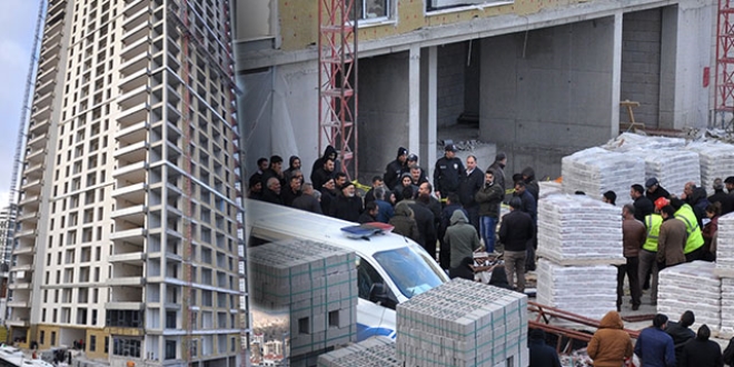 Ankara'da 17'nci kattan düşen inşaat işçisi öldü