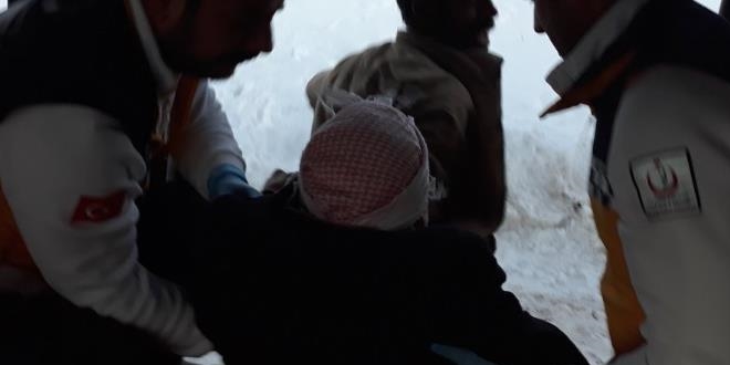 78 yaşındaki hasta askeri helikopterle kurtarıldı