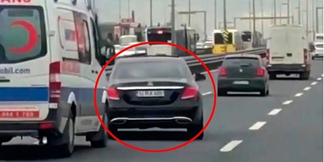 İşte ambulansa yol vermeyen sürücüye yazılan ceza