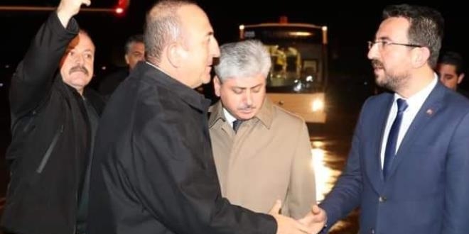 Bakan Çavuşoğlu Hatay'a ulaştı