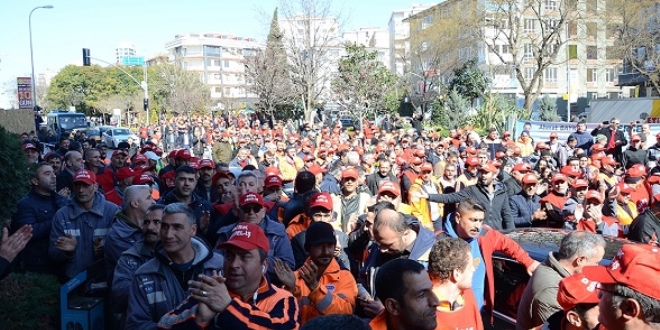 Maltepe Belediyesinde işçi protestosu