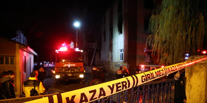 Kırklareli'nde öğrenci yurdunda yangın