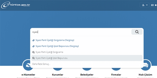 Siyasi parti üyeliğinden istifalar internetten yapılabilecek