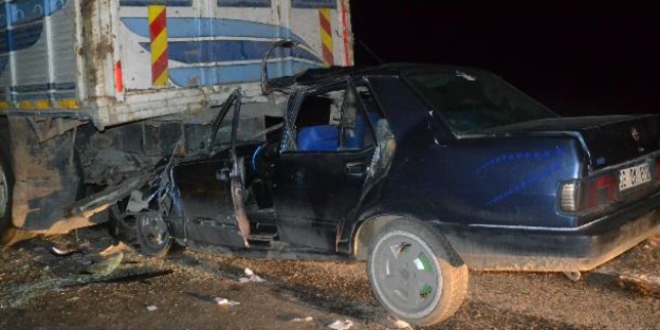 uhut'ta trafik kazas: 1 l 1 yaral