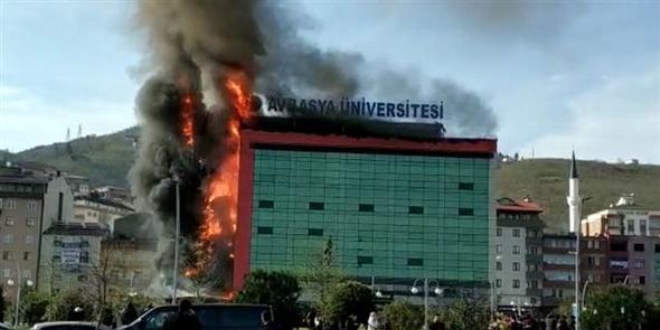 Avrasya Üniversitesi kampüsünde yangın
