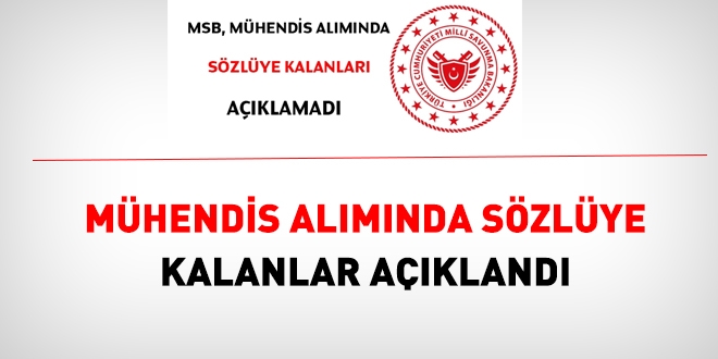 MSB, 2 ay sonra szlye kalanlar aklad
