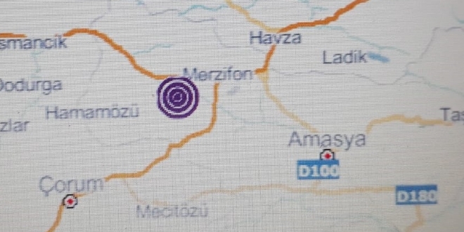 Amasya'da korkutan deprem