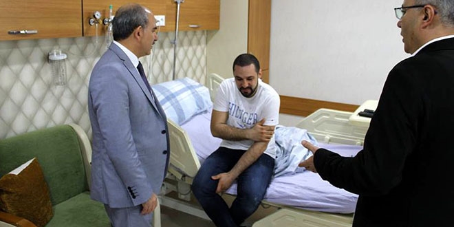 Konya'da darp edilen doktorun tedavisi sryor