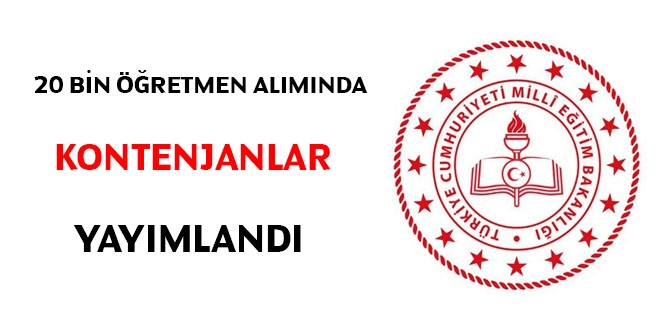 20 bin öğretmen alımında kontenjanlar yayımlandı