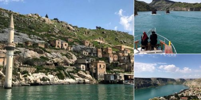 Su, tarih ve doğanın birleştiği Halfeti'ye turist akını