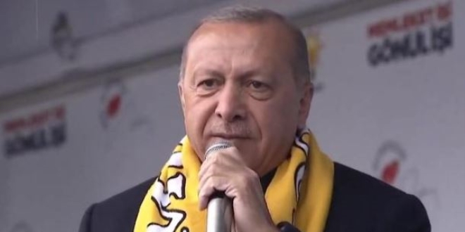 Erdoan: Defolsun gitsin orada yaasn