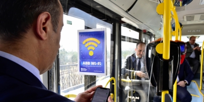 Başkent'te EGO otobüslerinde ücretsiz internet