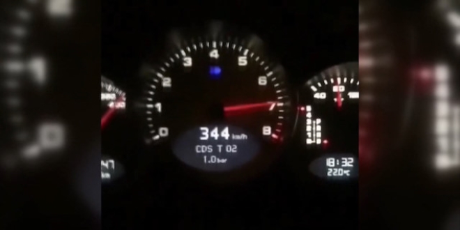 Yavuz Sultan Selim Köprüsü'nden 344 km hızla geçti