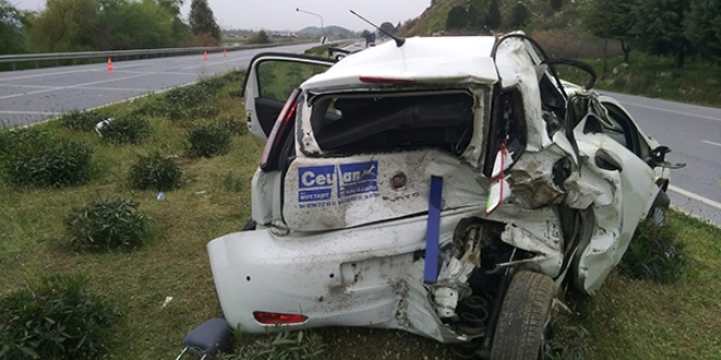 Sürücü adayı kaza yaptı: 1 ölü, 2 yaralı