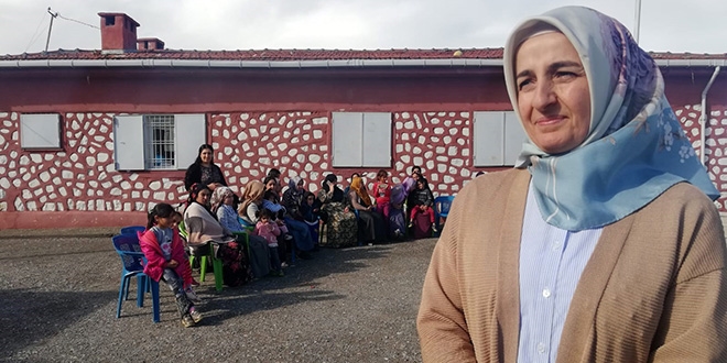 Aydınlı gelin Mardin'de muhtar oldu