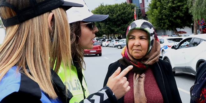 Bu sefer yayalar uyarld