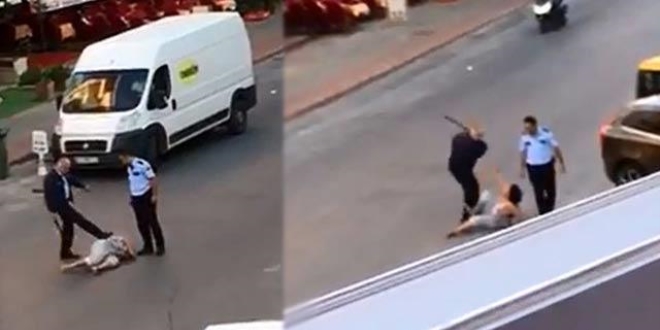 Kadın turisti döven polise 740 TL para cezası
